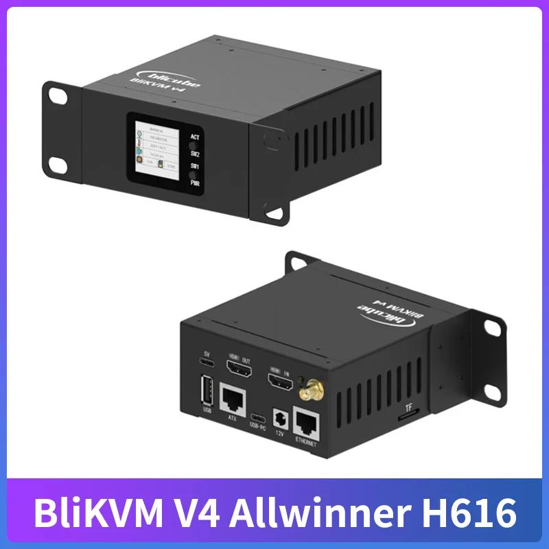 BliKVM V4 Allwinner H616 Soc KVM IP ġ, PoE HDMI ȣȯ   , PiKVM  PoE  DC WiFi, ٱ
